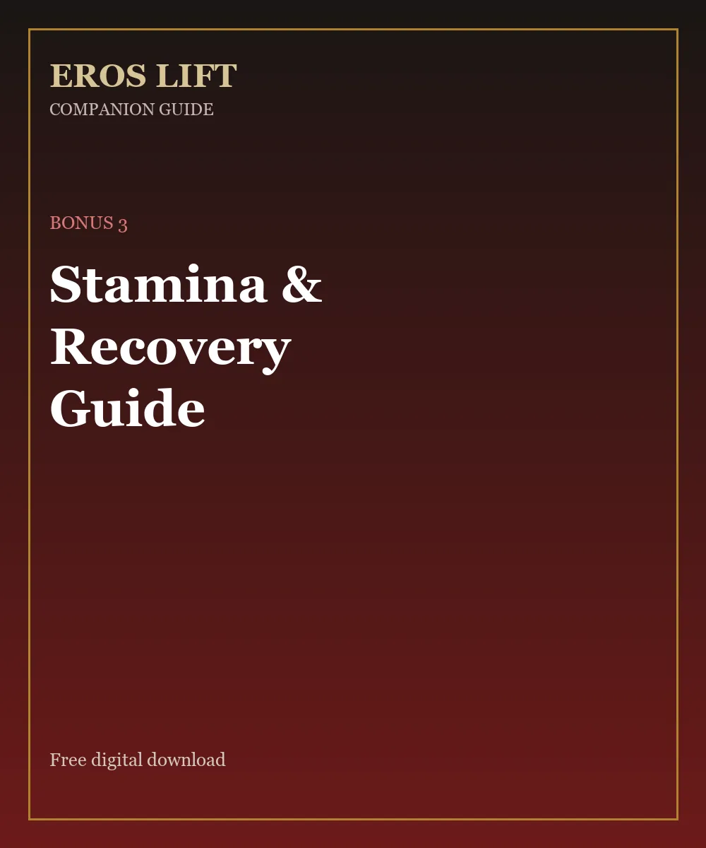 Stamina and Recovery Guide e-guide cover