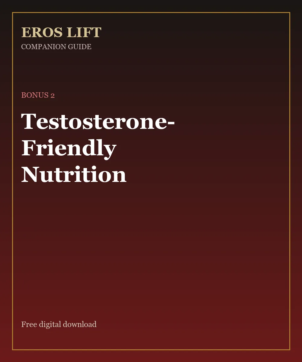 Testosterone-Friendly Nutrition e-guide cover