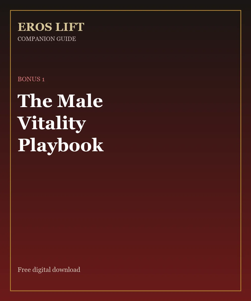The Male Vitality Playbook e-guide cover