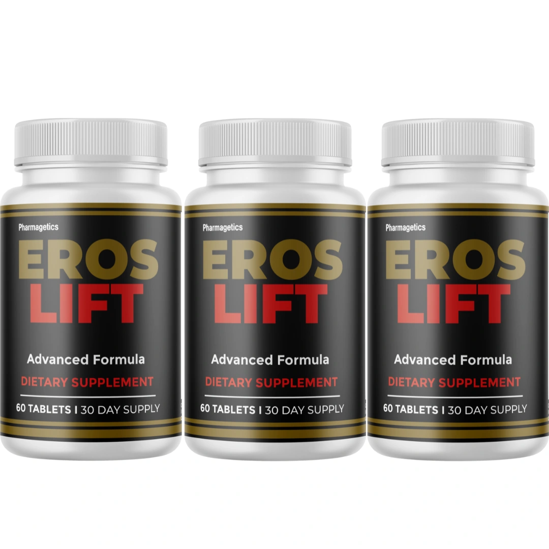 Eros Lift bottles shown together, available in 1, 3 and 6-bottle packages