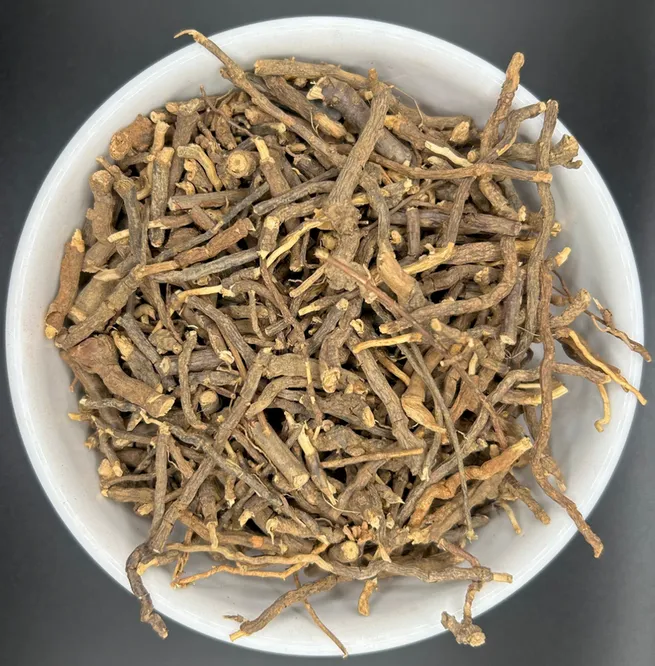 Dried longjack and botanical roots used in traditional men's vitality formulas